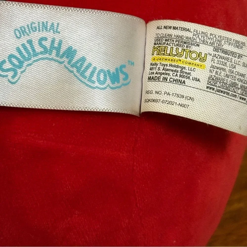 NWOT Squishmallow Mickey Mouse 10” Red Black Tan